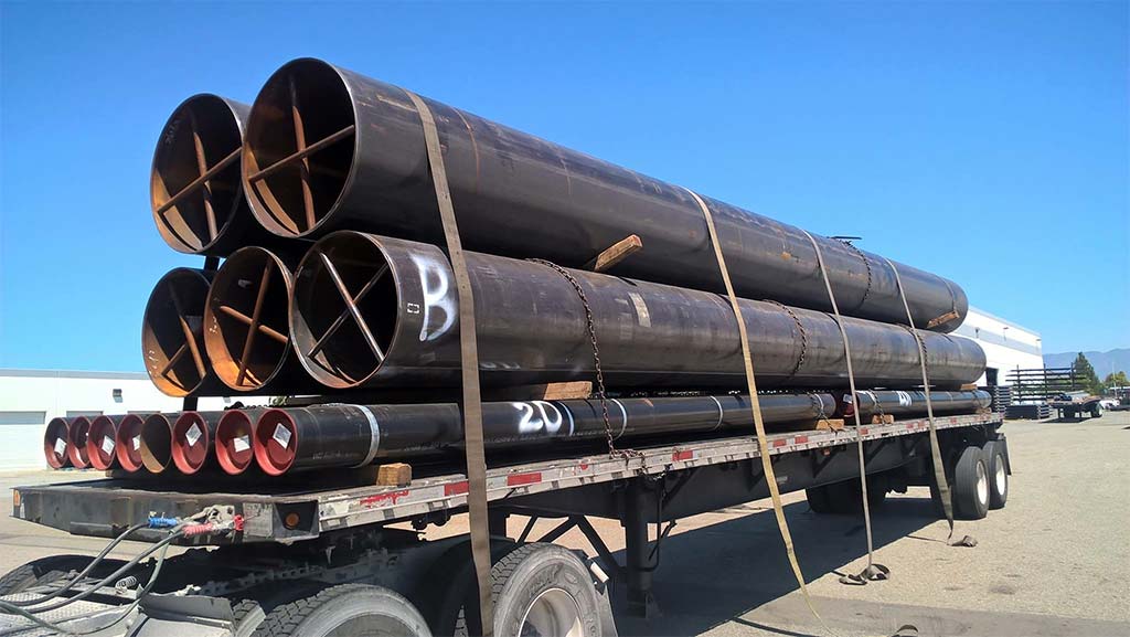 Steel pipe transportation