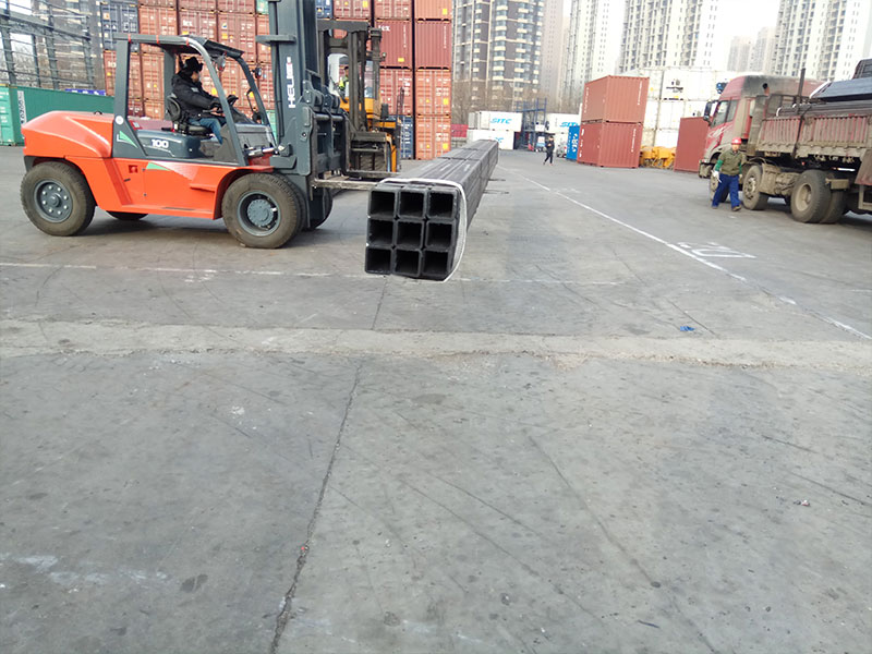Loading of square tubes